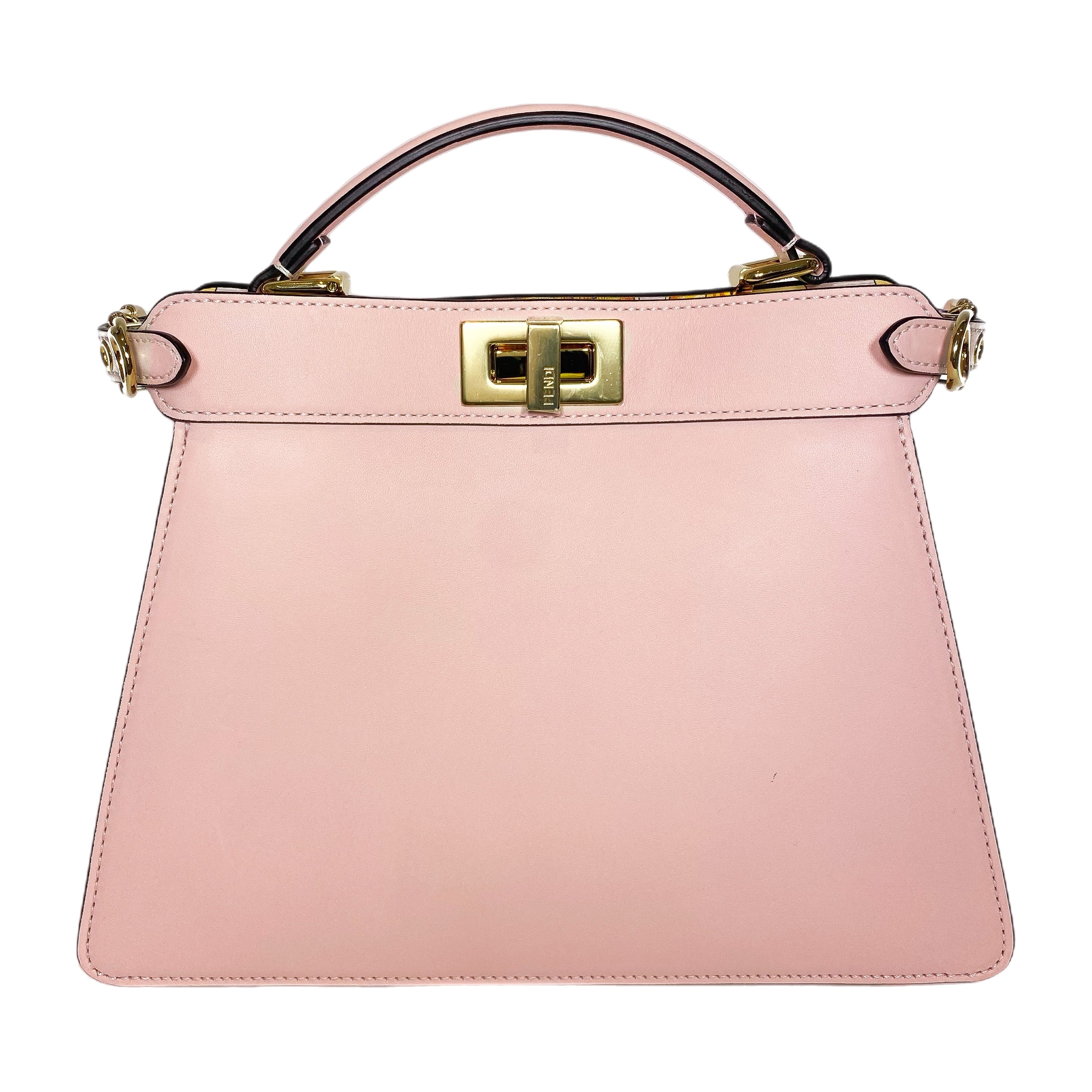 Fendi x Versace Fendace Rosa Confetto FF Baroque Small Peekaboo