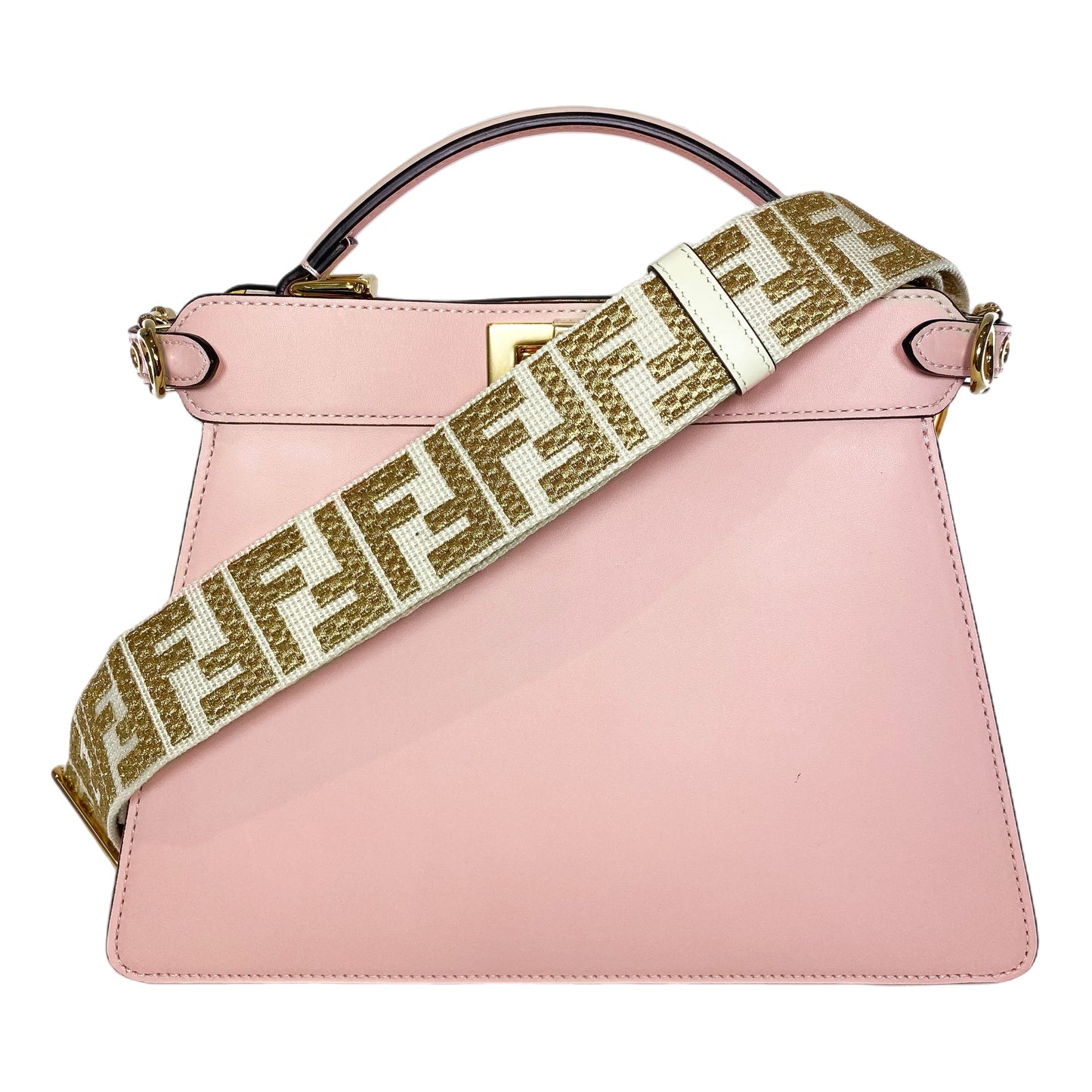 Fendi x Versace Fendace Rosa Confetto FF Baroque Small Peekaboo ISeeU