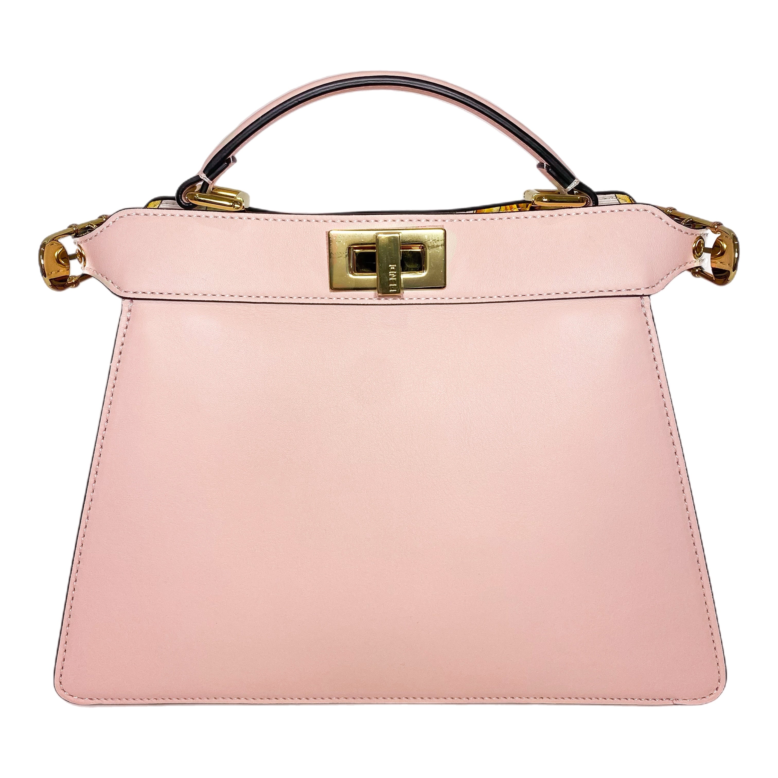 Fendi x Versace Fendace Rosa Confetto FF Baroque Small Peekaboo