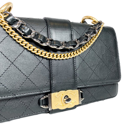 Chanel Black CC Chain Flap Shoulder Bag