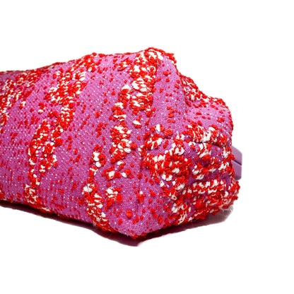 Bottega Veneta Fuchsia Knit Tweed Point Bag