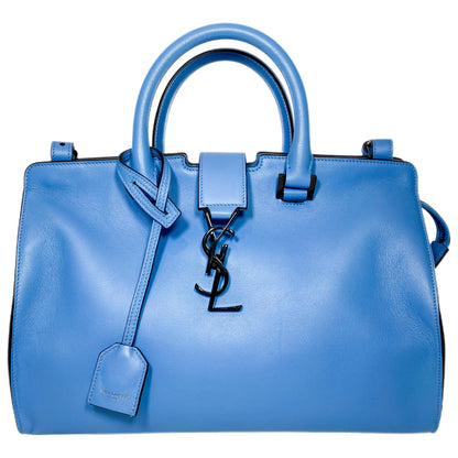 YSL Blue Cabas Tote