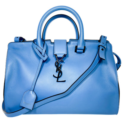 YSL Blue Cabas Tote