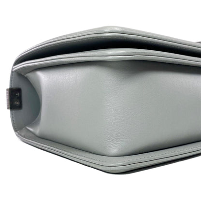Chanel Gray New Medium Chevron Boy Bag