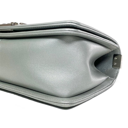 Chanel Silver Old Medium Boy Bag
