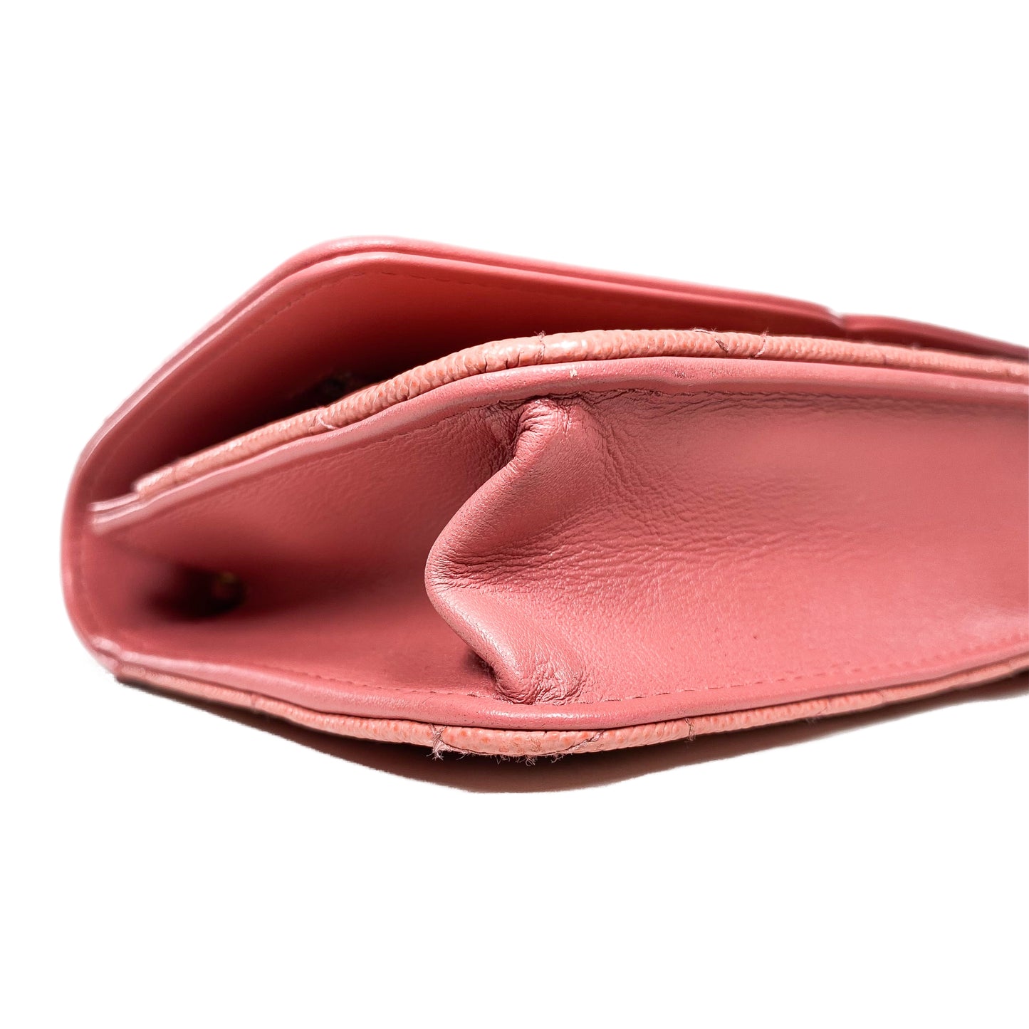 Chanel Dusty Rose Filigree Caviar Wallet on Chain