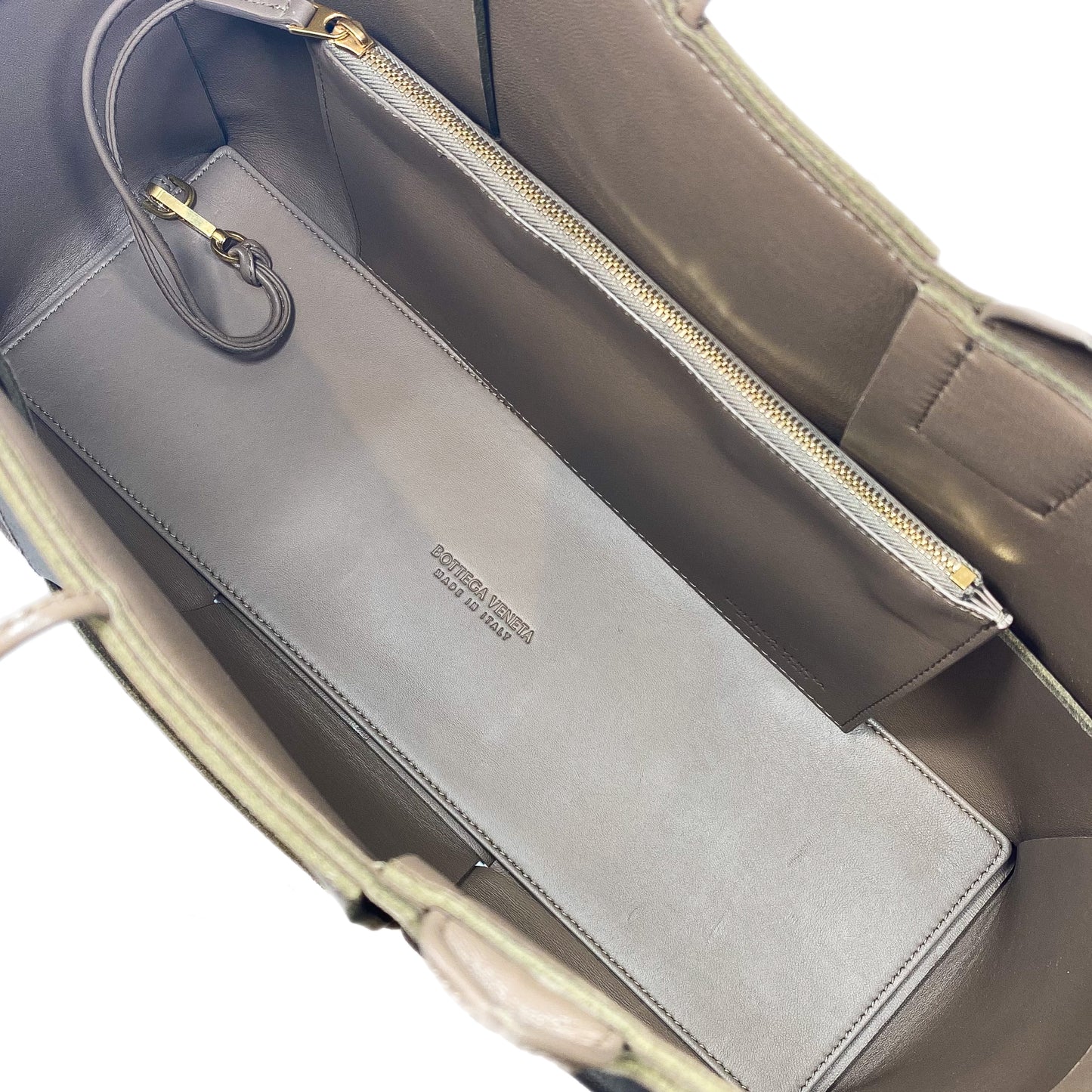 Bottega Veneta Taupe Arco Tote