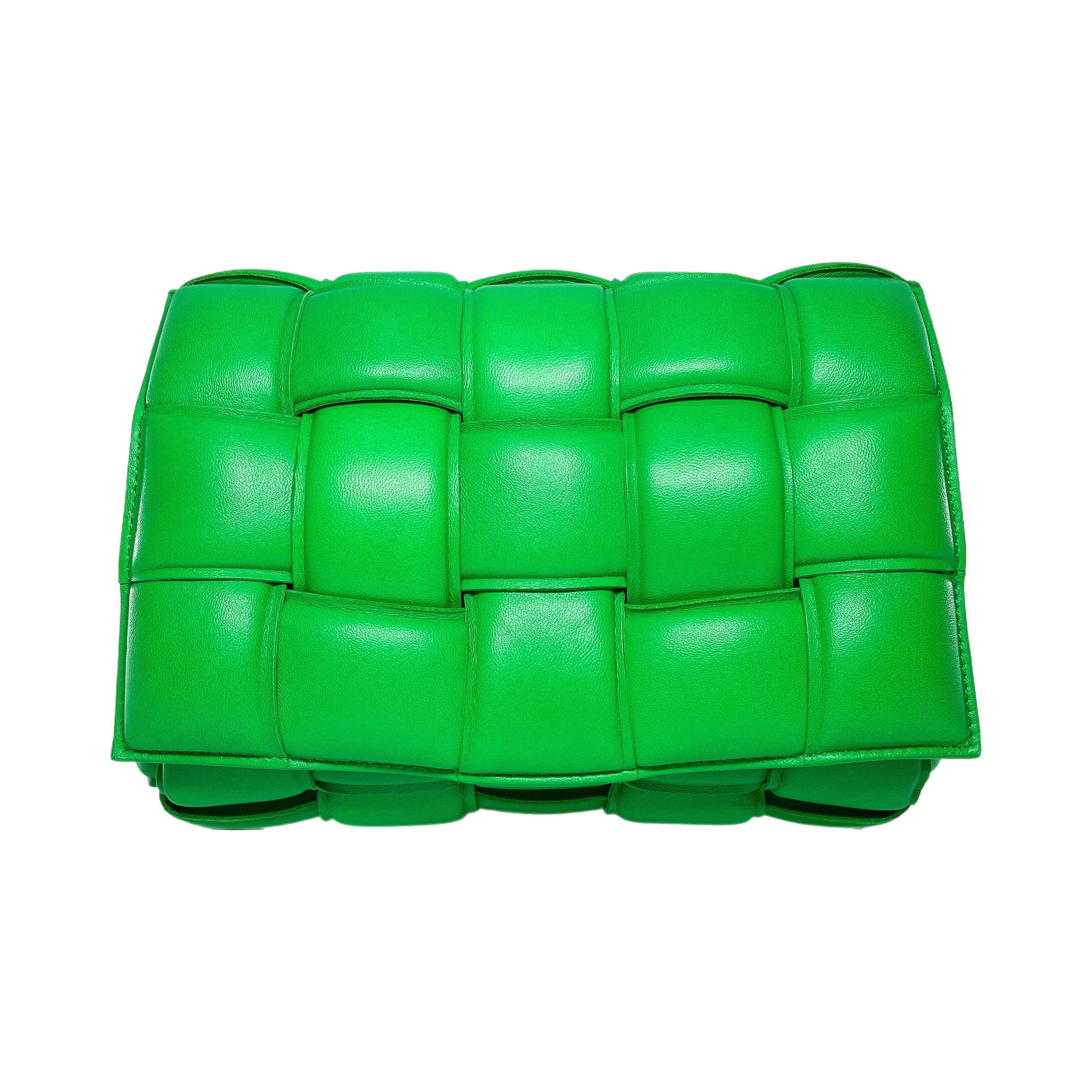 ショルダーバッグ・ポシェット BOTTEGA VENETA GRASS GREEN PADDED CASSETTE BELT BAG Bottega Veneta Grass green nappa leather Padded Cassette