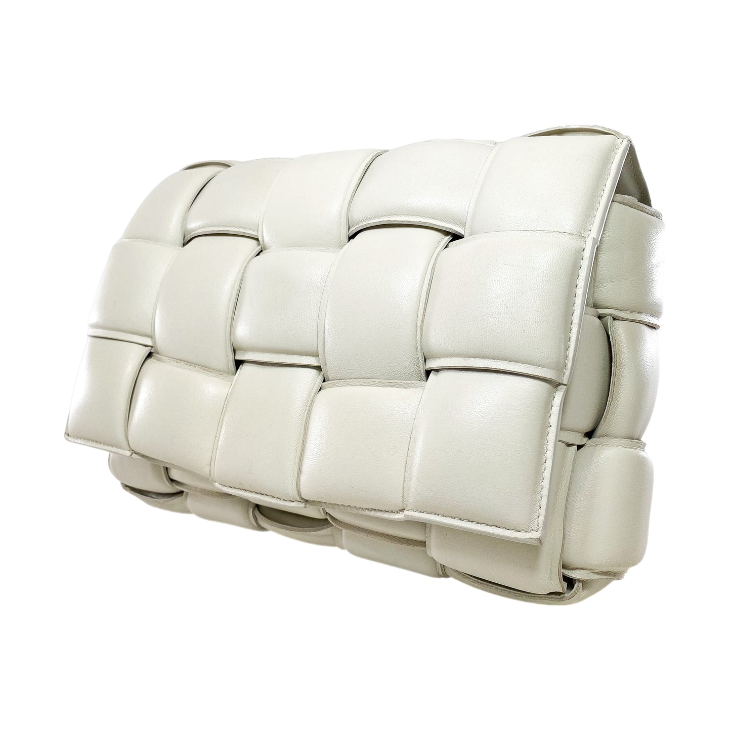 Bottega Veneta White Padded Cassette Bag