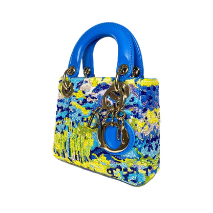 Dior Multicolor Beaded Micro Lady Dior