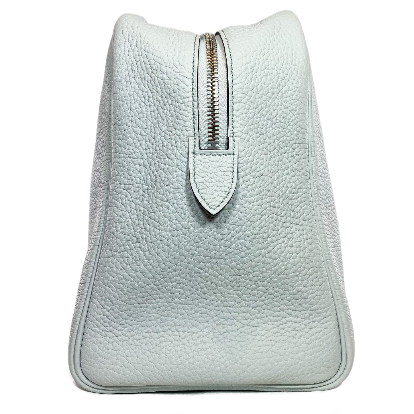 Hermes Bleu Pale Clemence Victoria 35 Palladium Hardware