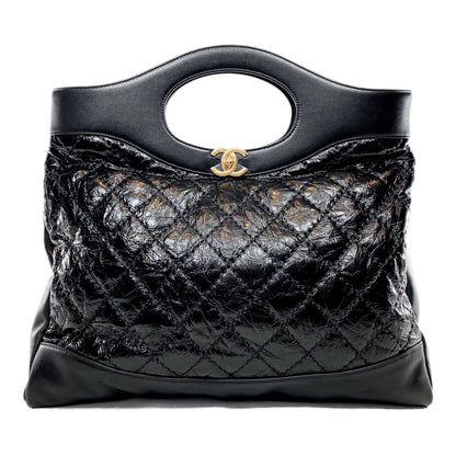 Chanel Black Quilted Large 31 Shopping Tote
