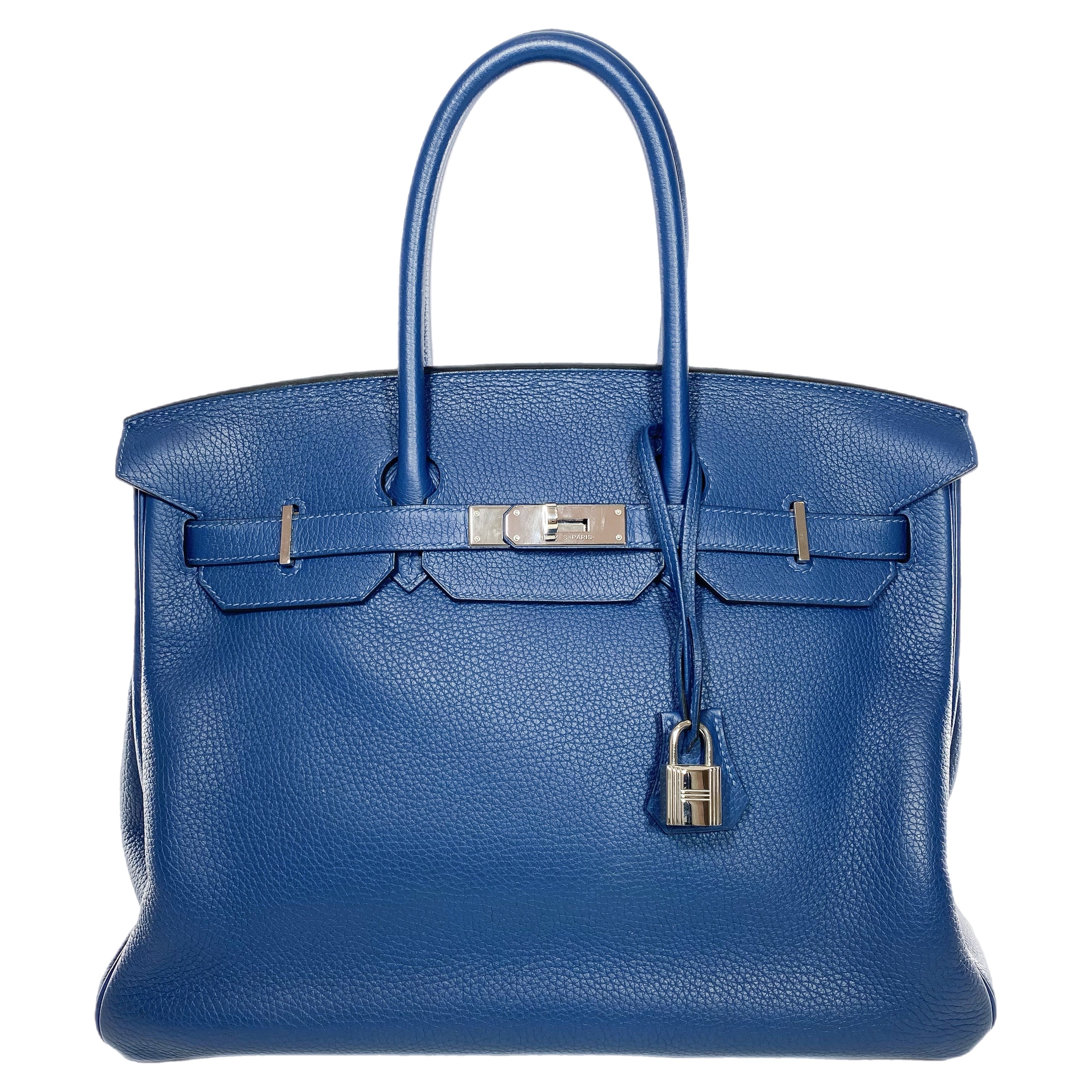 Hermes Birkin 35 Deep Blue Togo Palladium Hardware