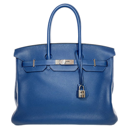 Hermes Birkin 35 Deep Blue Togo Palladium Hardware