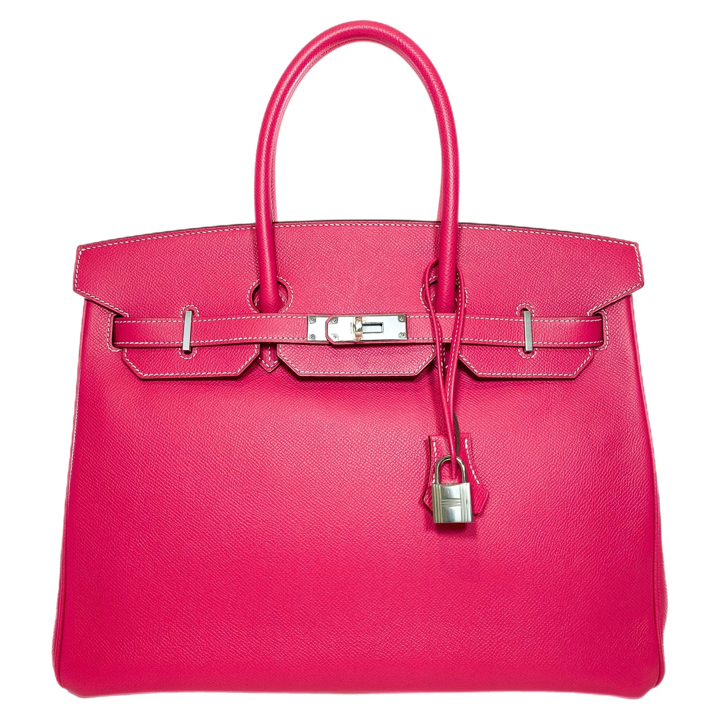Hermes Birkin 35 Rose Tyrien Epsom Palladium Hardware