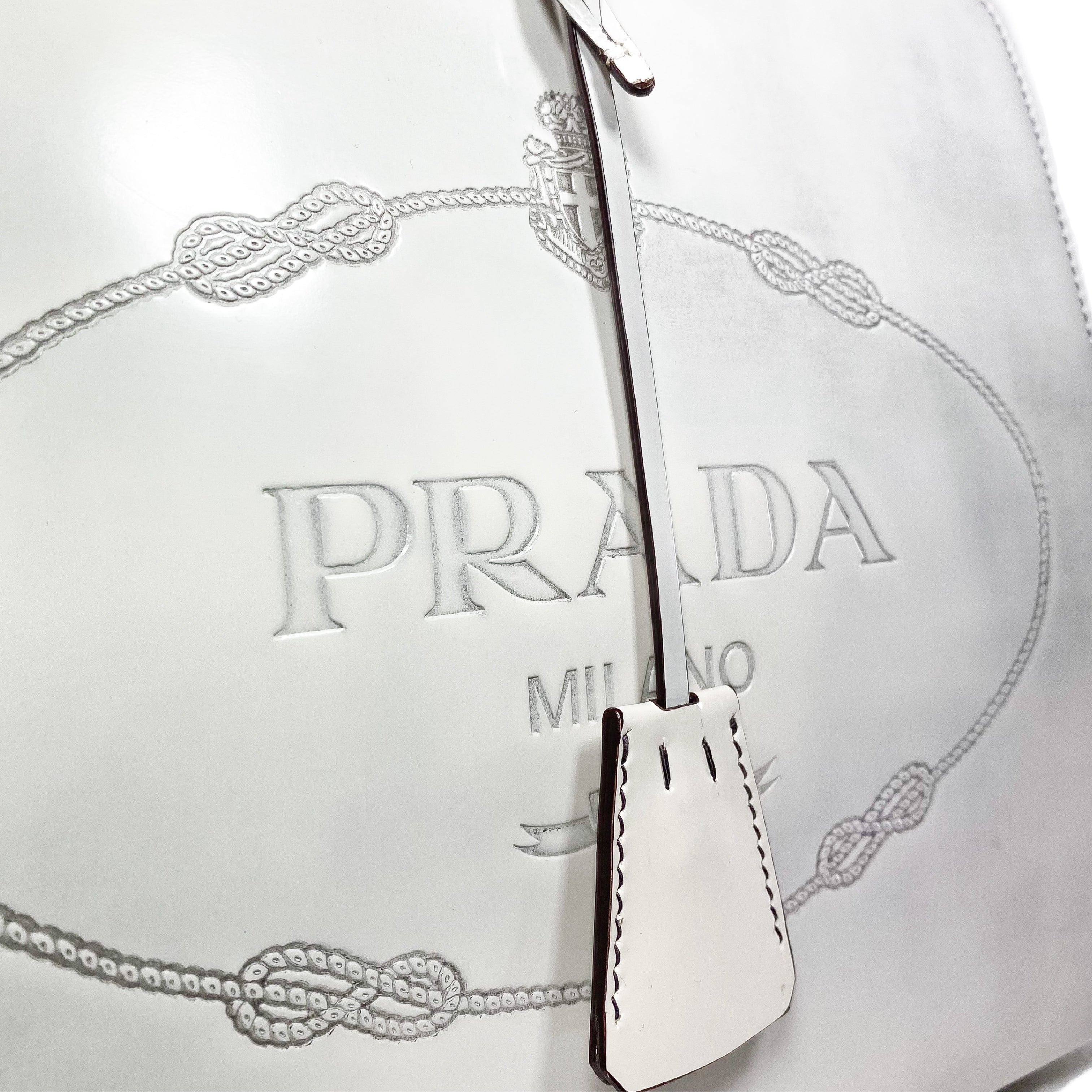 Prada Quarzo Spazzolato Logo Frame Bag – Consign of the Times ™