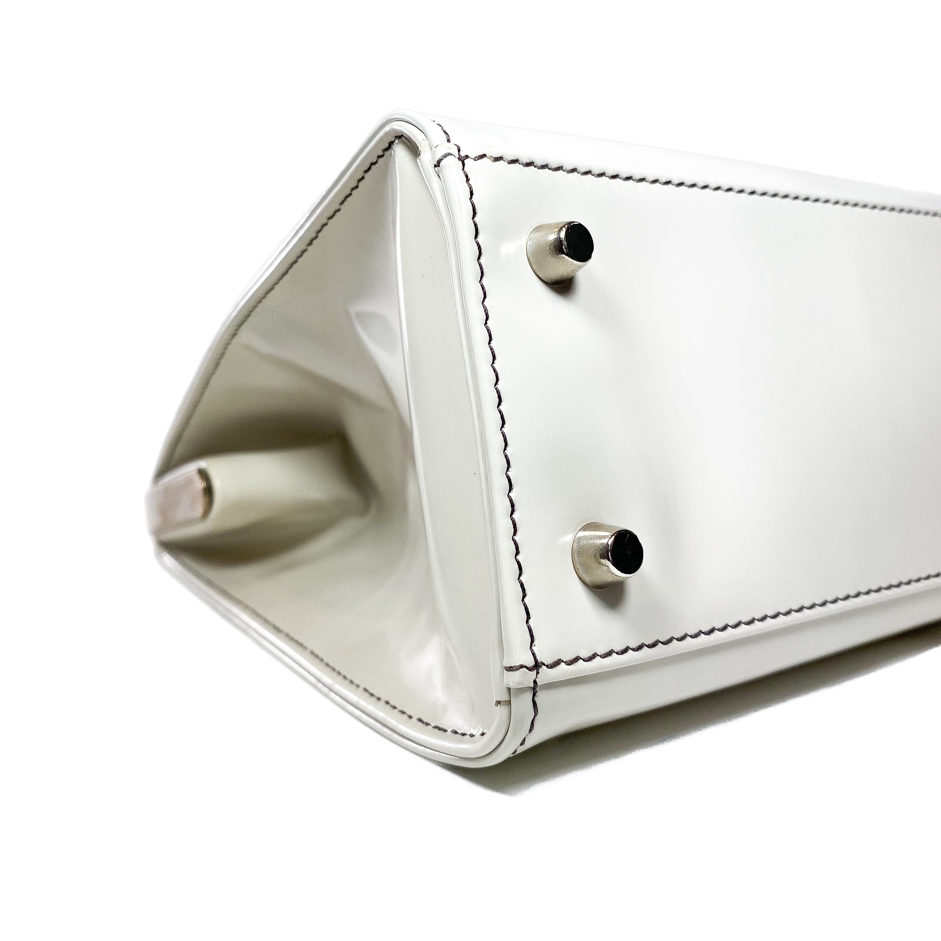Prada Quarzo Spazzolato Logo Frame Bag – Consign of the Times ™
