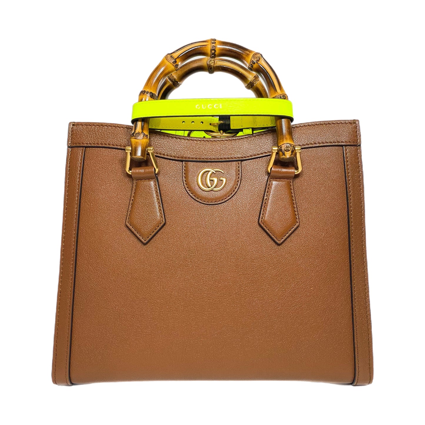 Gucci Diana Brown Bamboo Tote Bag