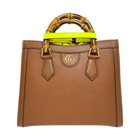 Gucci Diana Brown Bamboo Tote Bag