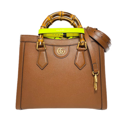 Gucci Diana Brown Bamboo Tote Bag