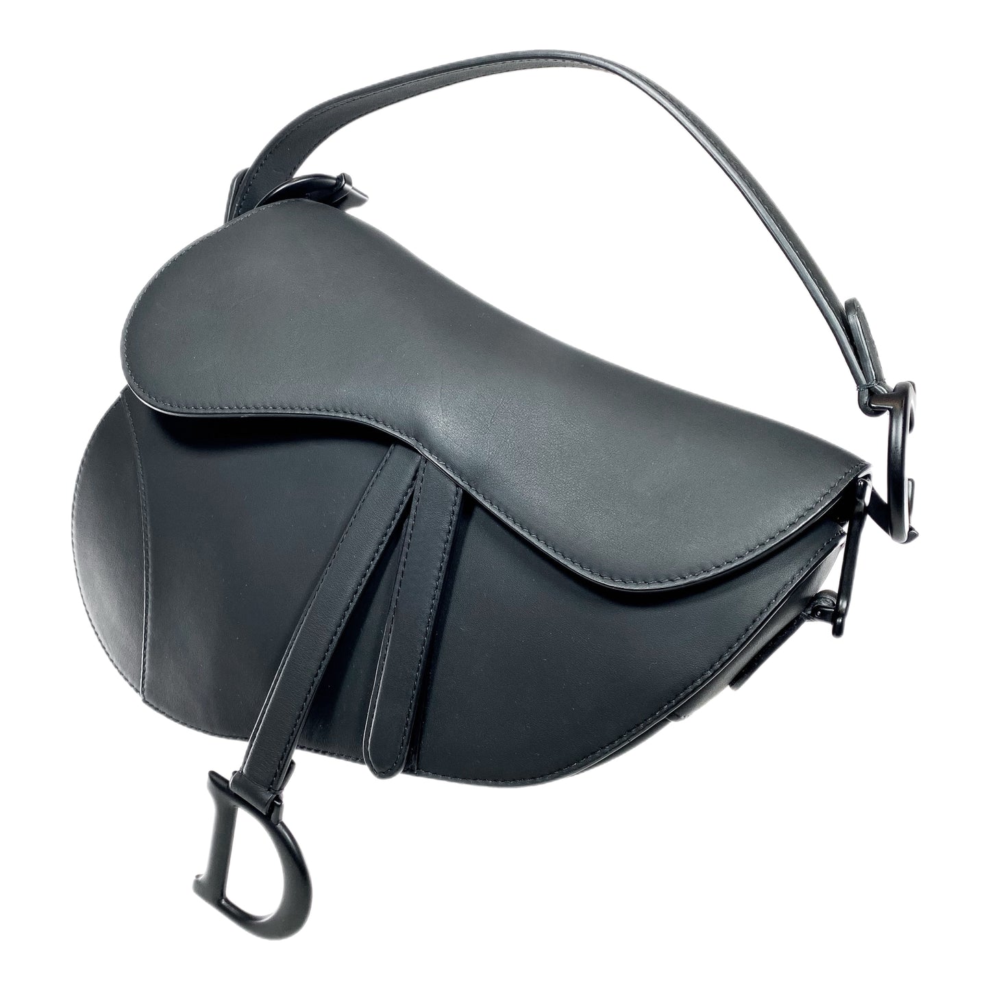 Dior Black Ultramatte Saddle Bag