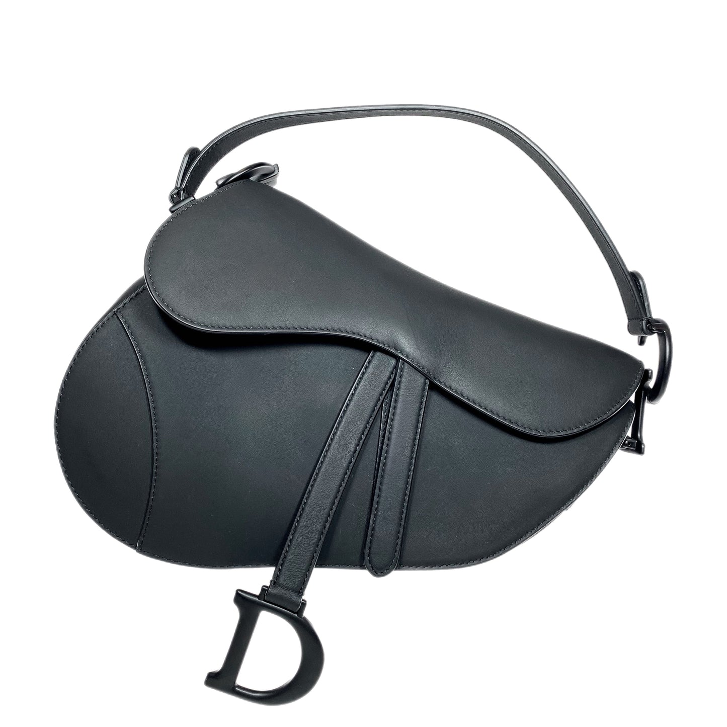 Dior Black Ultramatte Saddle Bag