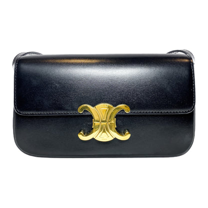Celine Black Triomphe Shoulder Bag