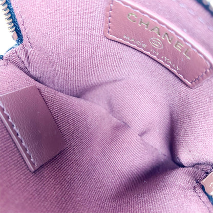 Chanel Black Zip Card Holder