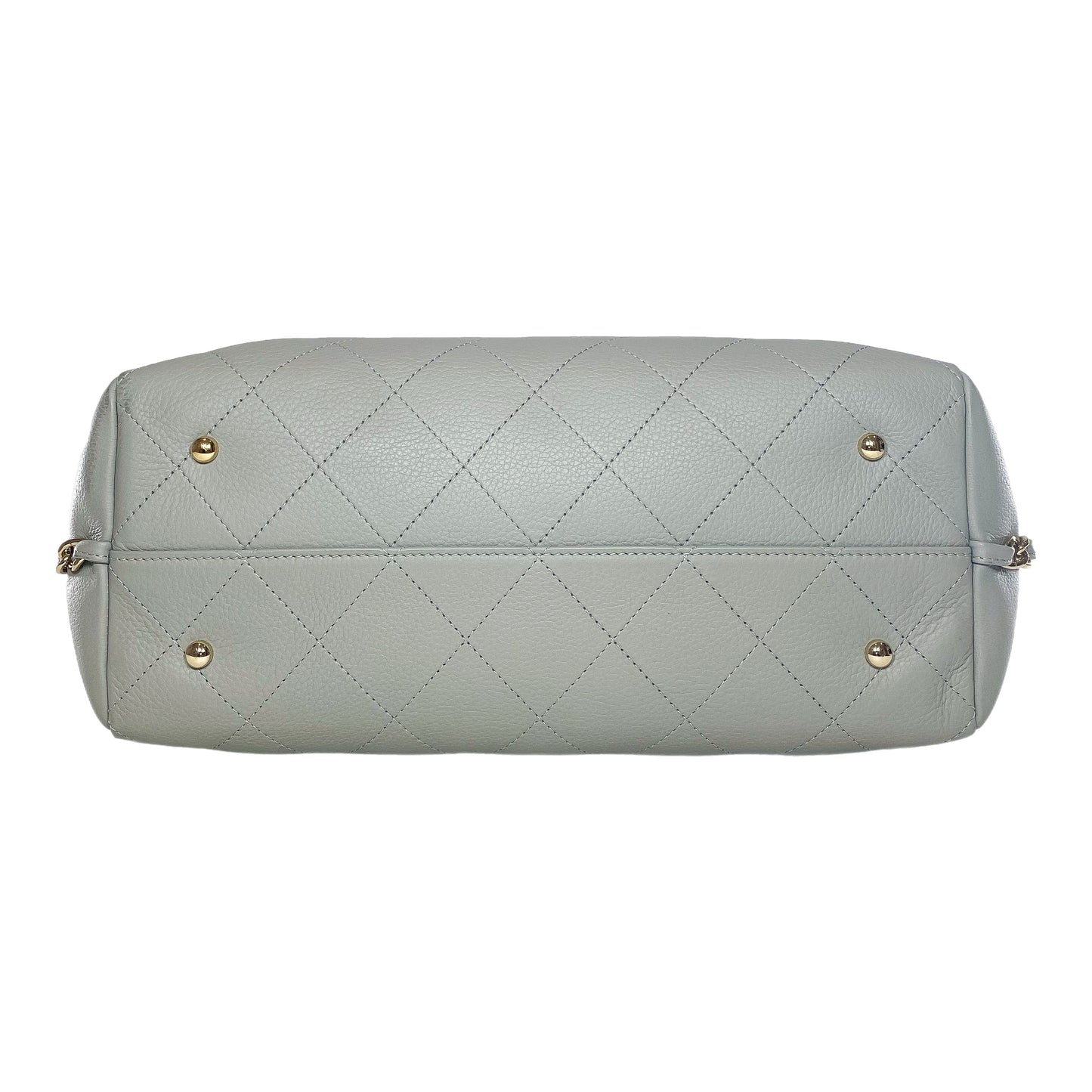 Chanel Gray Stitched Medium Shopping Tote