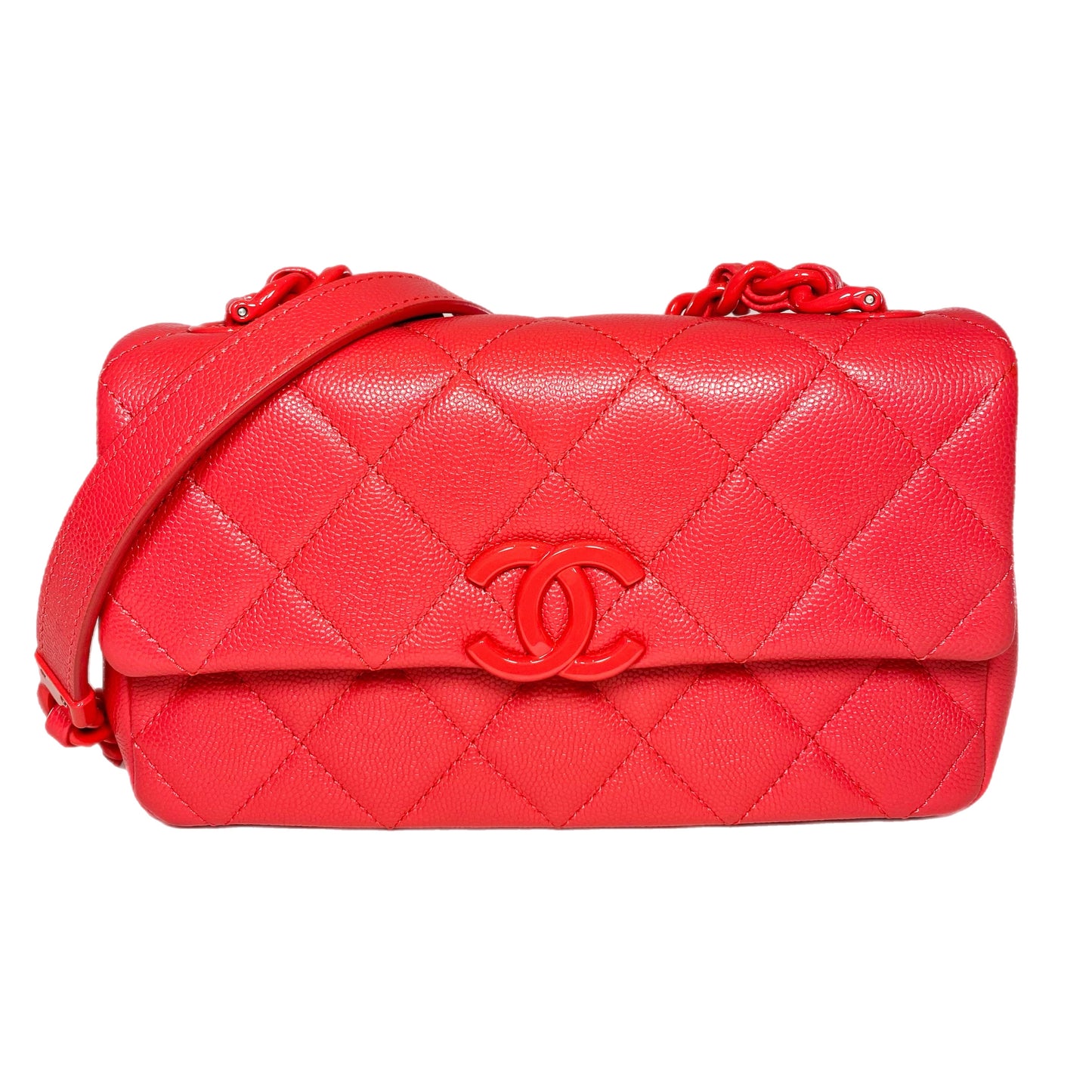 Chanel Raspberry Small My Everything Flap Bag