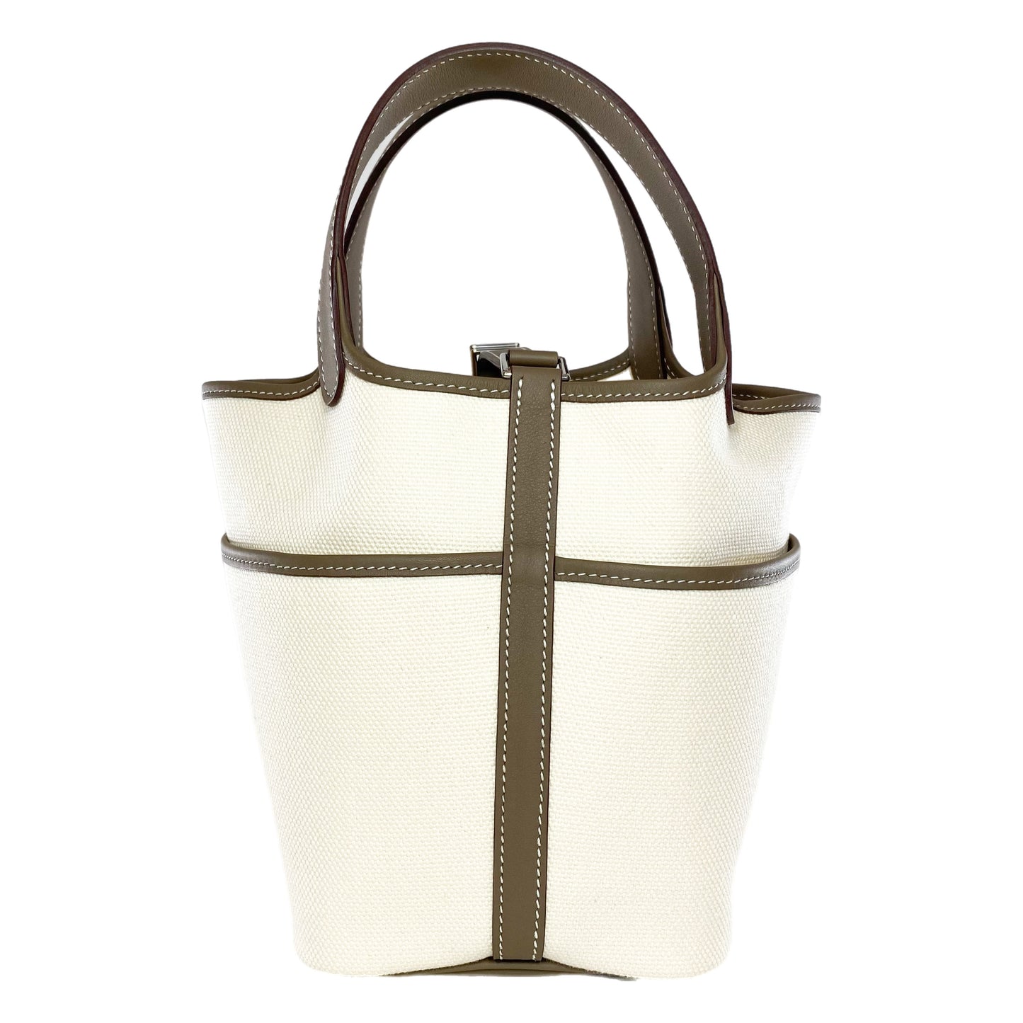 Hermes Picotin 18 Ecru Etoupe Cargo Palladium Hardware