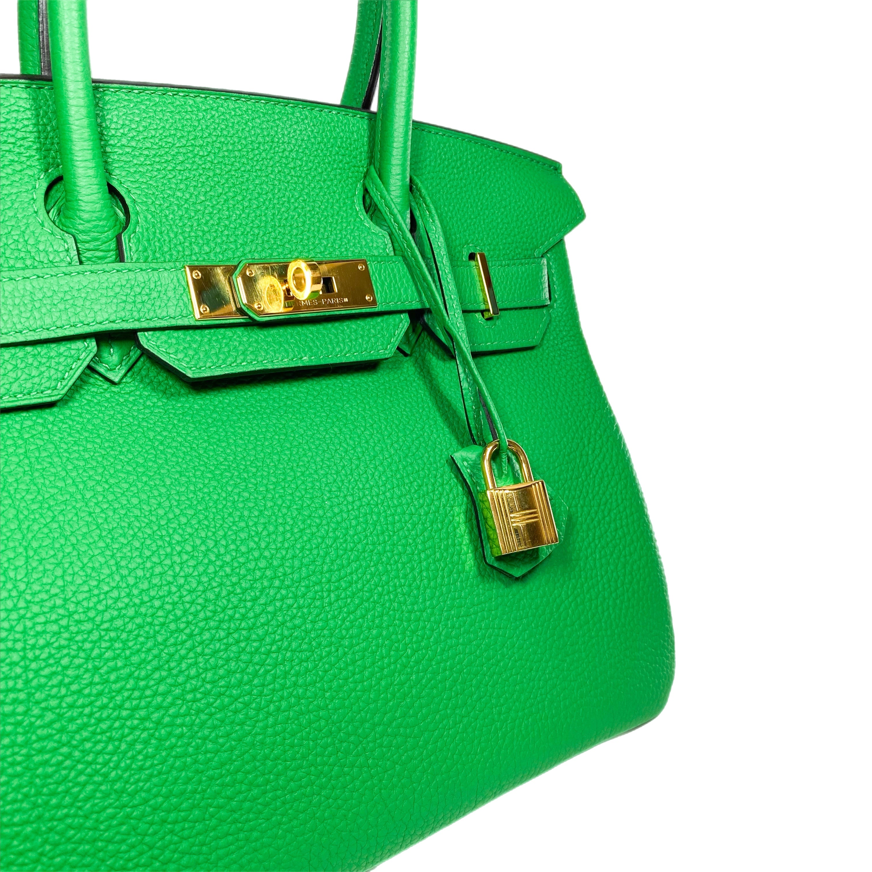 Hermes Birkin 30 Bamboo Togo Gold Hardware
