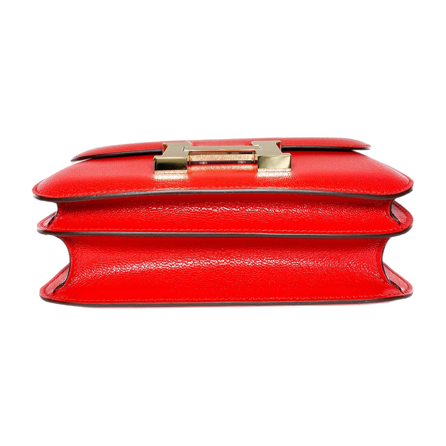 Hermes Constance 18 Rouge de Coeur Chevre Gold Hardware - Online Only