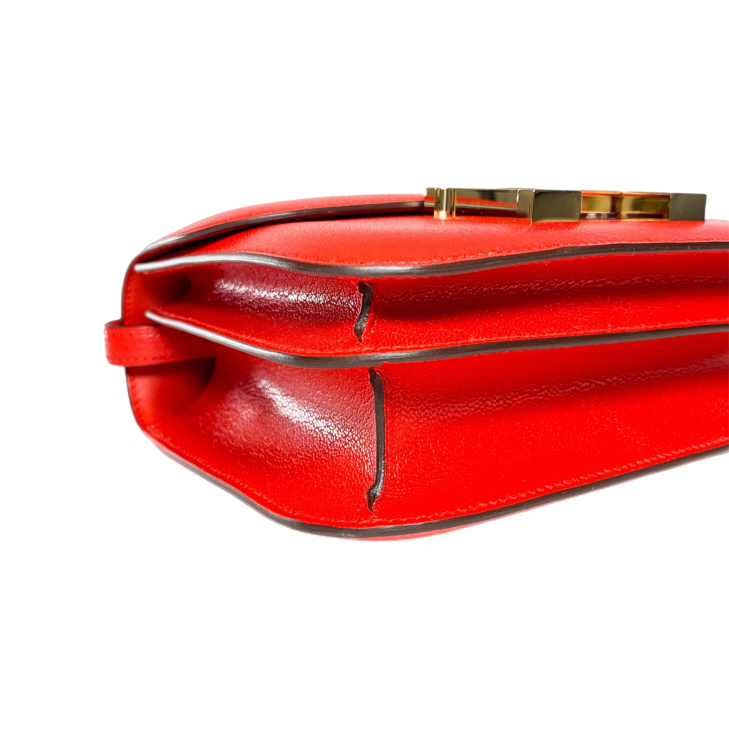 Hermes Constance 18 Rouge de Coeur Chevre Gold Hardware - Online Only