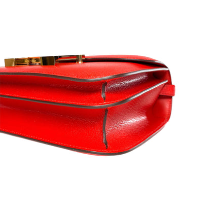 Hermes Constance 18 Rouge de Coeur Chevre Gold Hardware - Online Only