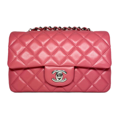Chanel Pink Lambskin Mini Rectangle