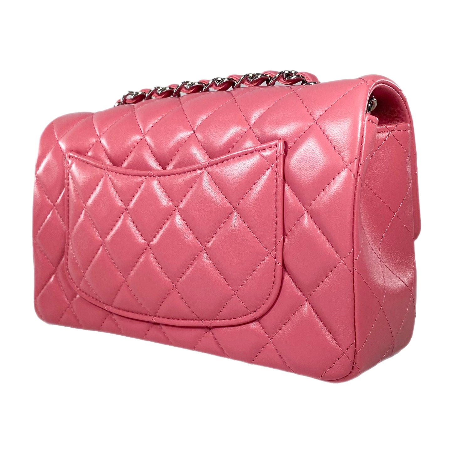 Chanel Pink Lambskin Mini Rectangle