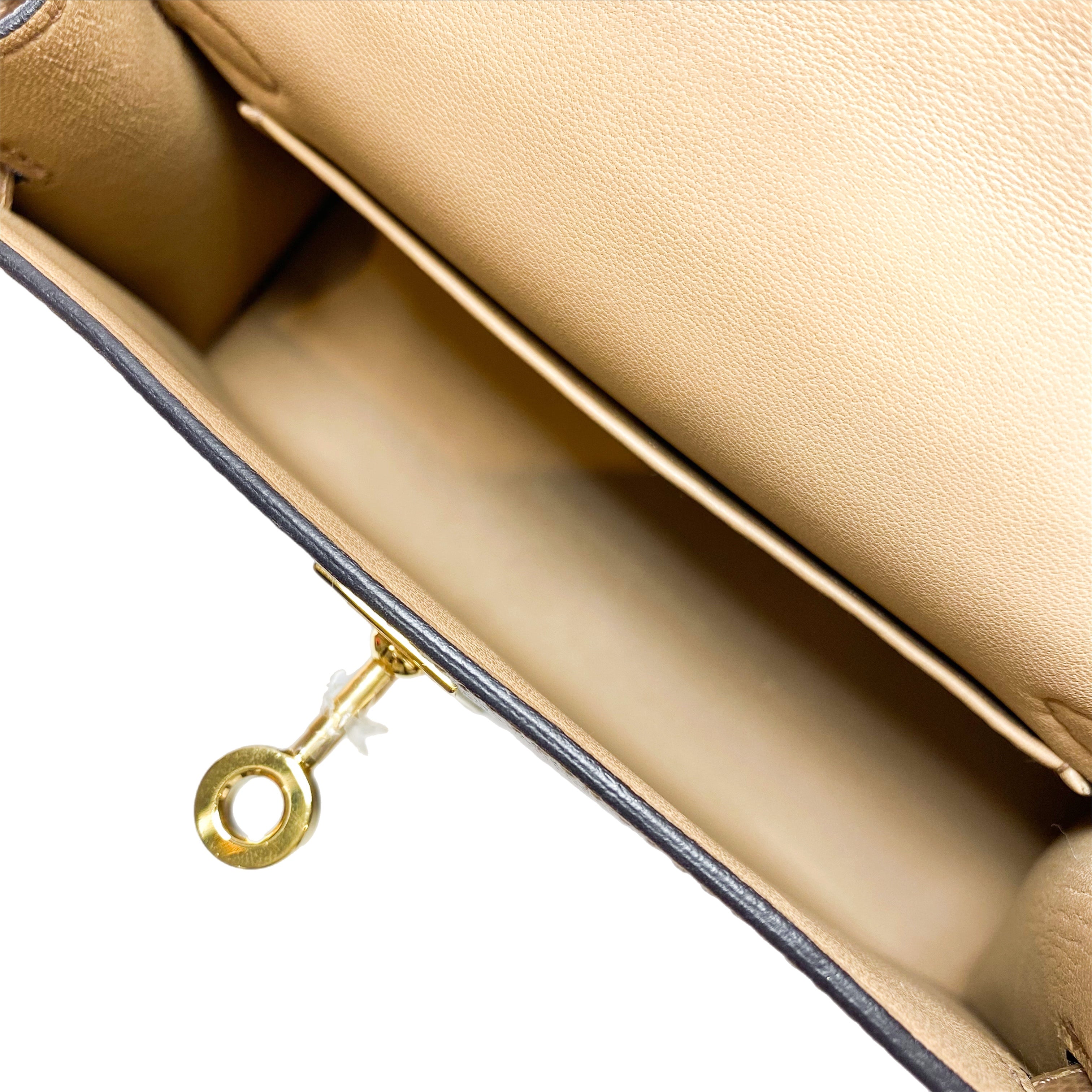 Hermes Mini Kelly 20 Chai Epsom Gold Hardware