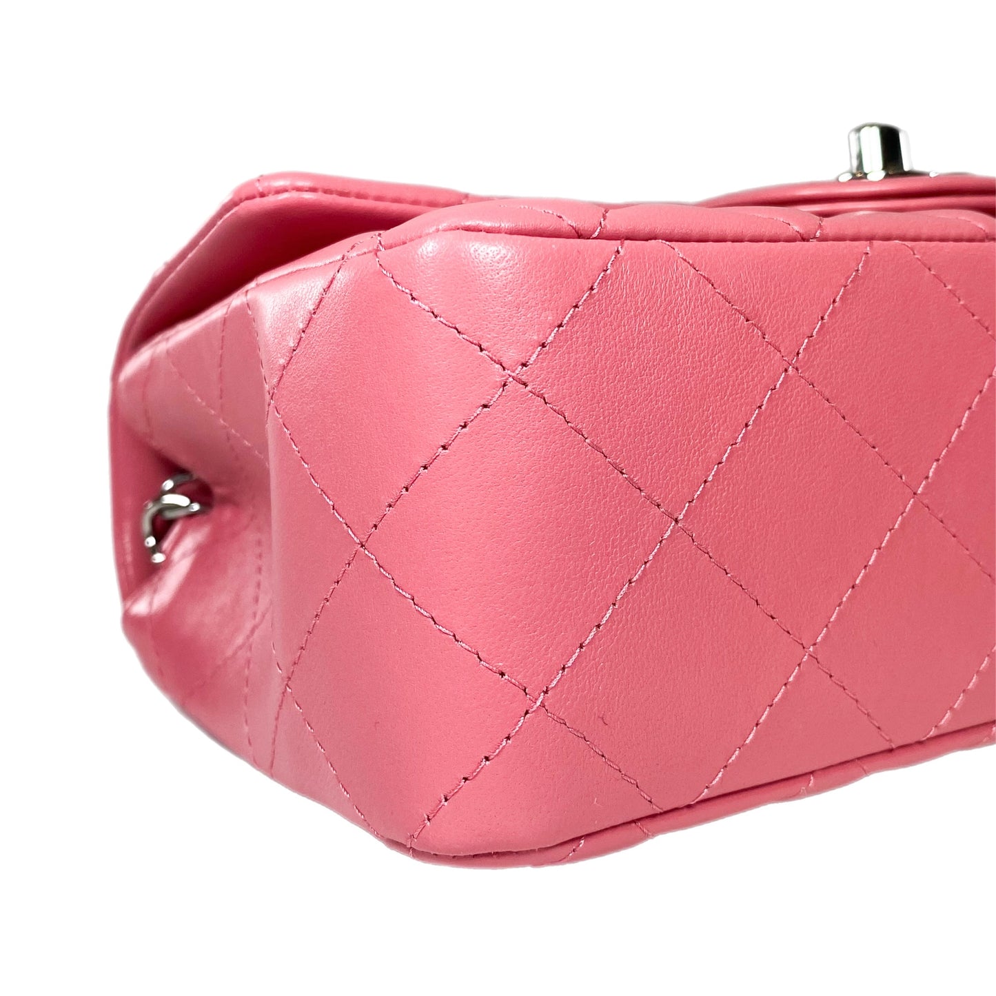 Chanel Pink Lambskin Mini Rectangle