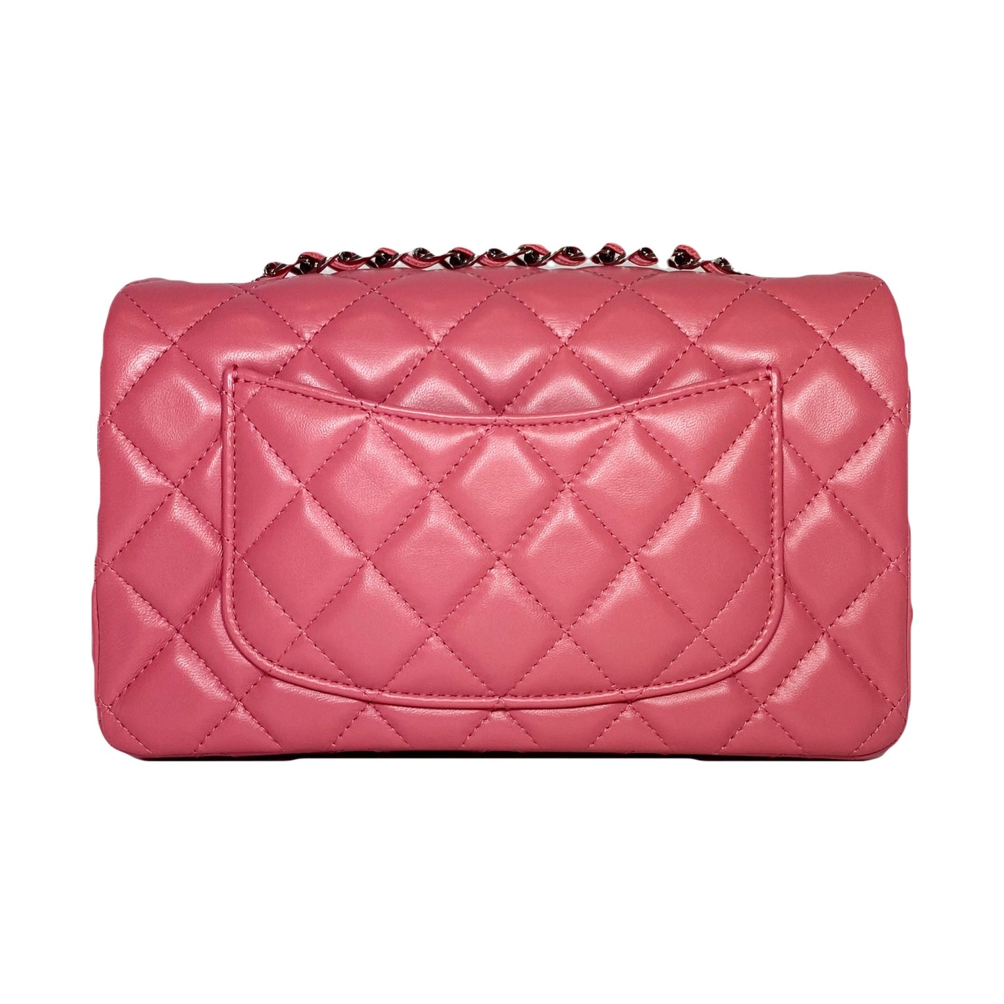Chanel Pink Lambskin Mini Rectangle