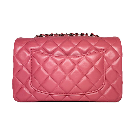 Chanel Pink Lambskin Mini Rectangle