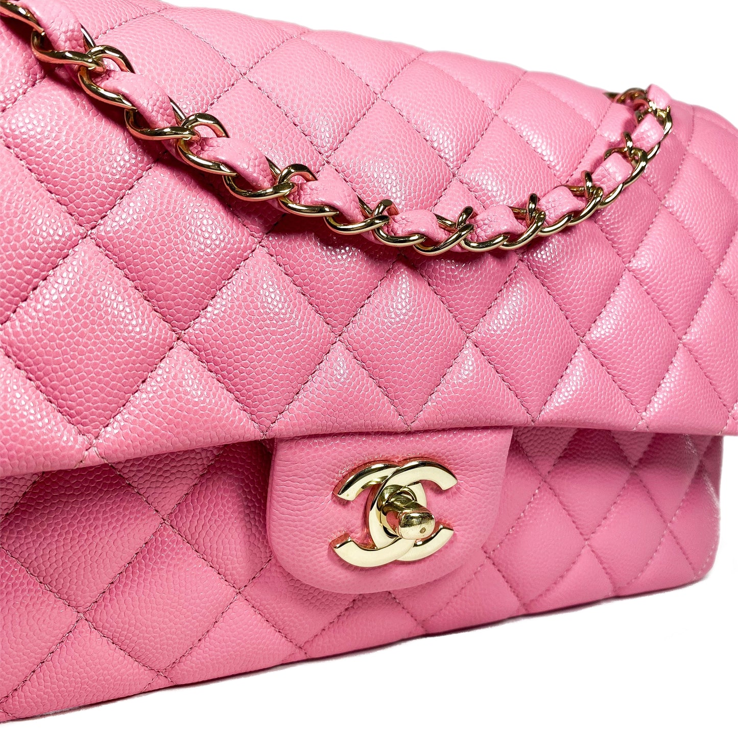Chanel Pink Medium Double Flap Bag