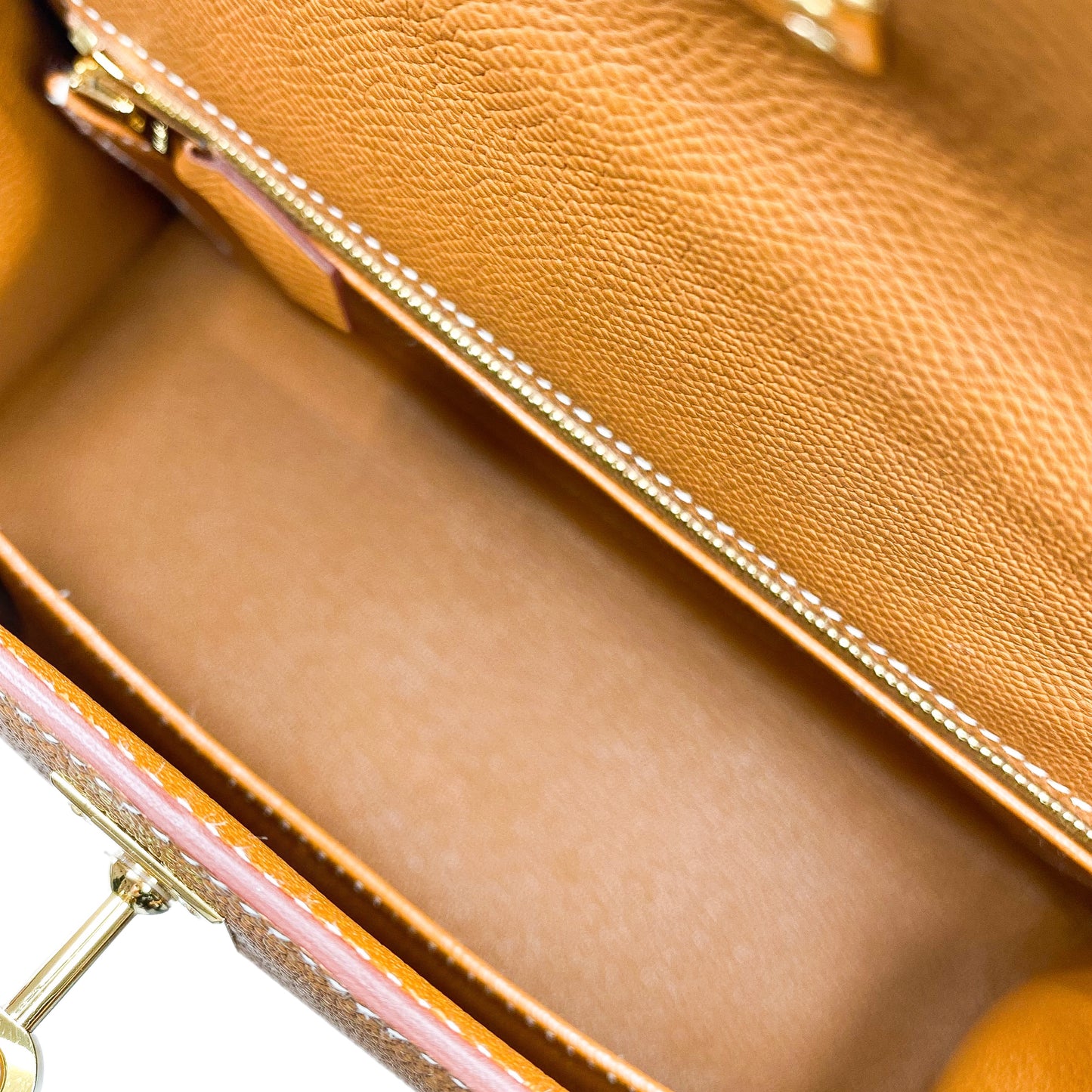 Hermes Kelly 25 Gold Sellier Epsom Gold Hardware
