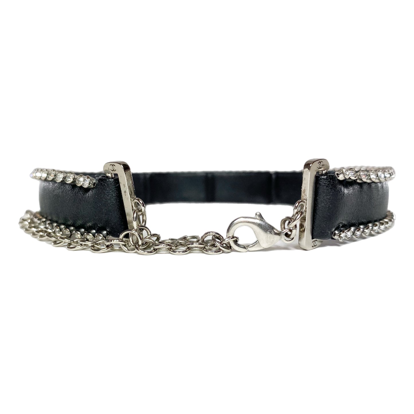 Chanel Black Crystal Choker