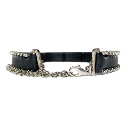 Chanel Black Crystal Choker