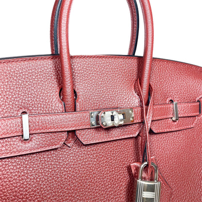 Hermes Birkin 25 Rouge H Togo Palladium Hardware