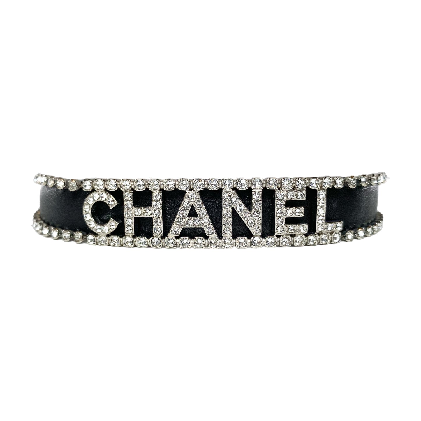 Chanel Black Crystal Choker