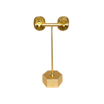 Chanel Gold Pearl Clip On Vintage Earrings