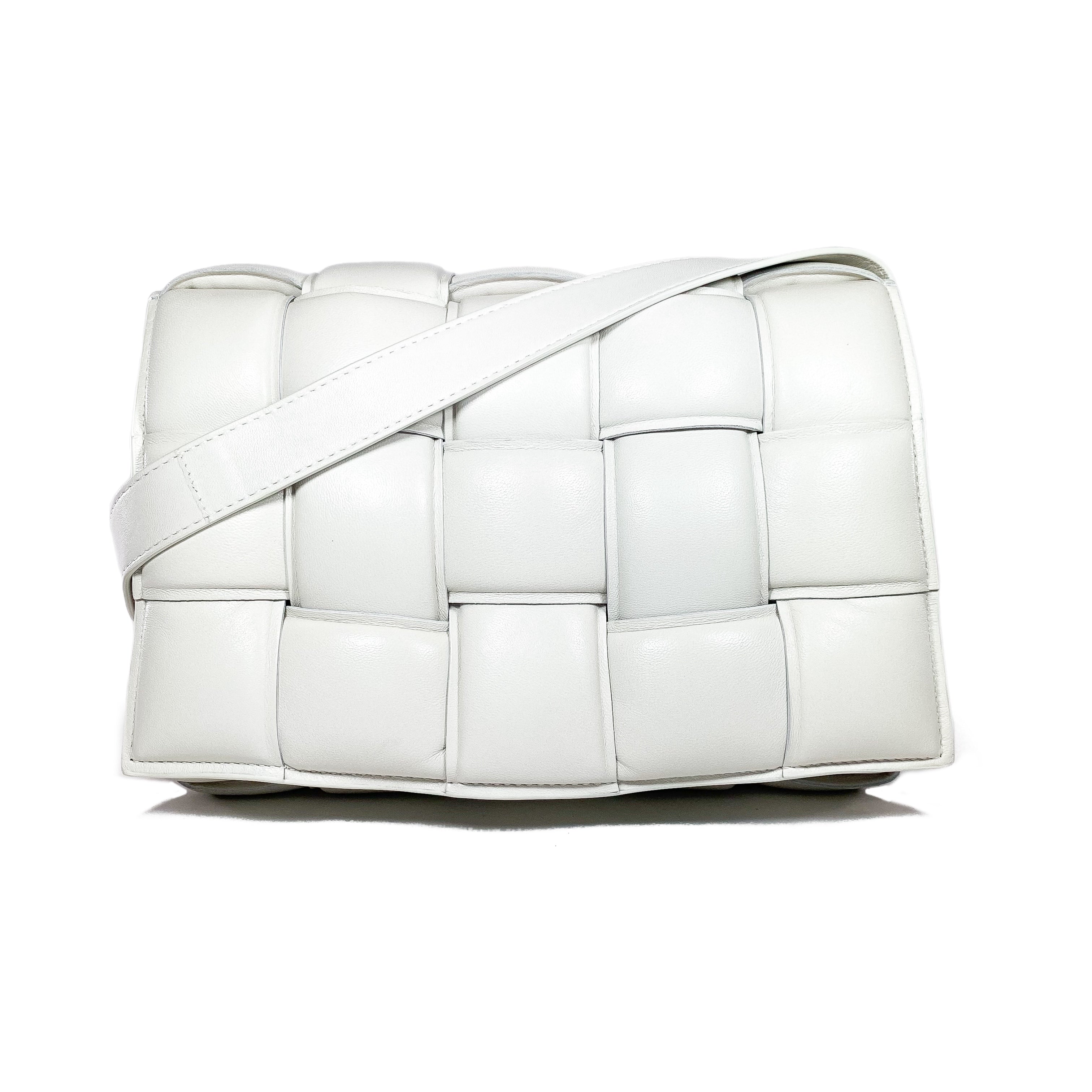 Bottega Veneta White Padded Cassette Bag