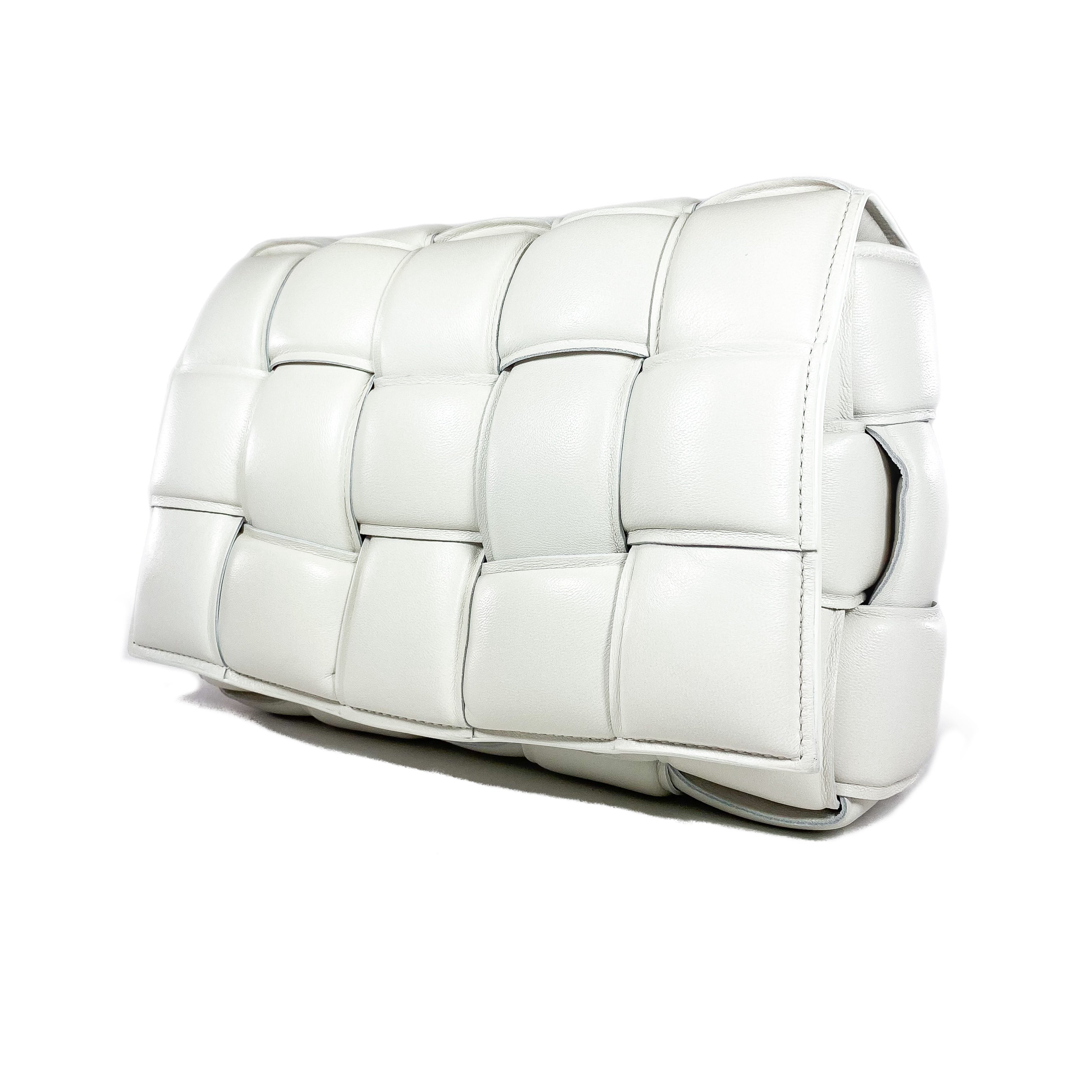 Bottega Veneta White Padded Cassette Bag